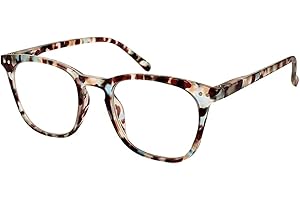 JiSoo Reading Glasses Women/Men Designer Readers, Ladies Reading Glasses with Spring Hinge