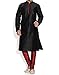 Royal Kurta Black Silk Blend Loop Button Kurta Pyjama Set For Men RS.899.00