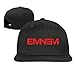 Produktbild Hittings Eminem Double M M&M Rapper Record Producer Songwriter Actor Flat Bill Snapback Adjustable Sports Hats Black Black