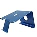 Produktbild DiiZiGN Laptopständer Blau inkl. Smartphoneständer (Stahl). Schreibtisch Ständer für Notebook & Apple MacBook. Neuheit aus Den USA