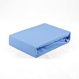 Jersey Kinder Baby Spannbetttuch 60 x 120 cm blau Laken Bettlaken Babybett Spannbettlaken Betttuch