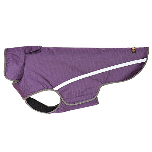 Preisvergleich Produktbild Blackdoggy Wasserdichter Hunderegenmantel, Warnweste, Klettverschluss, weiche Sicherheitsweste für kleine, mittelgroße und große Hunde, schwarz, S