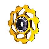 Rueda jockey de bicicleta mecanizada en CNC anodizado con rodamiento totalmente sellado para desviadores de pernos centrales.