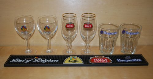 Juego de regalo de cerveza belga de Inbev.