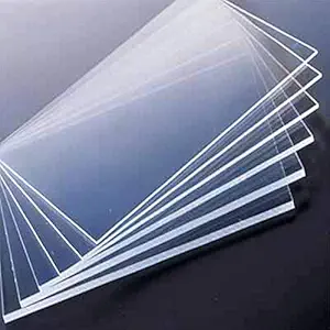 BIGIMALL A Grade Acrylic Plexiglass Sheet (Transparent, 2mm, 12x12 Inch) - Pack of 2 Sheets