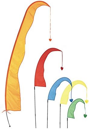 Lovina Bali Flag Garden Flag Complete Set with Pole – Wind Chime