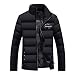 Produktbild Herren Lederjacke Leichte Basic Jacke aus weichem Schafs-Leder Super modische Lederjacke mit tollem schwarzem Vintage Look Trendmodell vom Lifestylelabel LANSKIRT