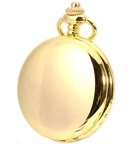 Preisvergleich Produktbild HAHA Goldene Taschenuhr auf beide Seiten poliert Wandtafeln