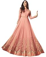 Vekisa Women's Heavy Embroidered Semi  Vekisa Women's Heavy Embroidered Semi Stitched Anarkali Gown