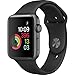 Price comparison product image Apple Watch Series 2 Smartwatch 42mm Space Gray Aluminum Case, Black Sport Band (Newest Model) (Refurbished)