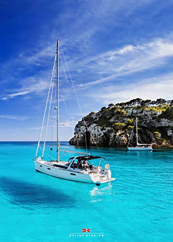 ⤂Télécharger⤃ Maritimes Notizbuch - Fotomotiv: Segelyacht in Traumbucht Gratuit