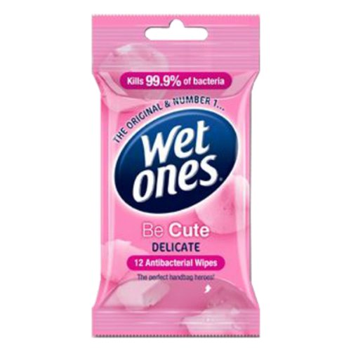Wet Ones X5642660 Be Cute Retail Tray Antibacteria Wipes 1 Box Contains 18 Packs of 12 Wipes