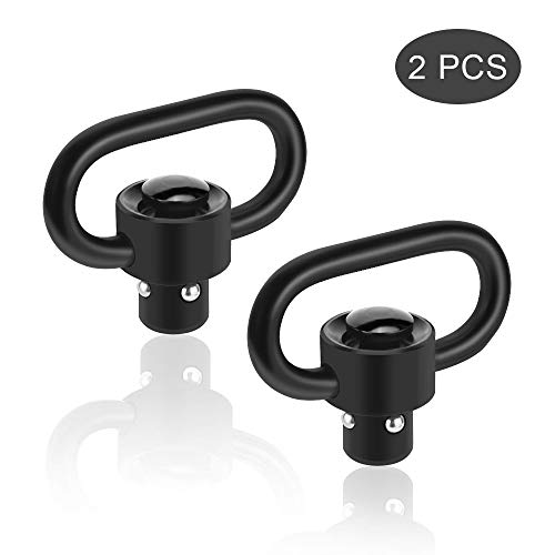 OTraki QD Sling Mount Rifle Swivels Mount 1.25' Loop Heavy Duty Push Button QD keymod Sling Mount Adapter Quick Detach/Release for Picatinny/Weaver Airsoft Mounting Base Rail