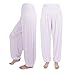 Produktbild OSYARD Damen Elastische Lose Beiläufige Modale Baumwolle Weiche Haremshose, Casual für Sport Yoga Tanz Jogging Dance Falten Pluderhosen