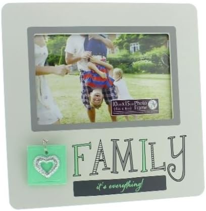 New View Gifts Charm Photo Frame - Family It's Everything - 4" x 6" - NV446