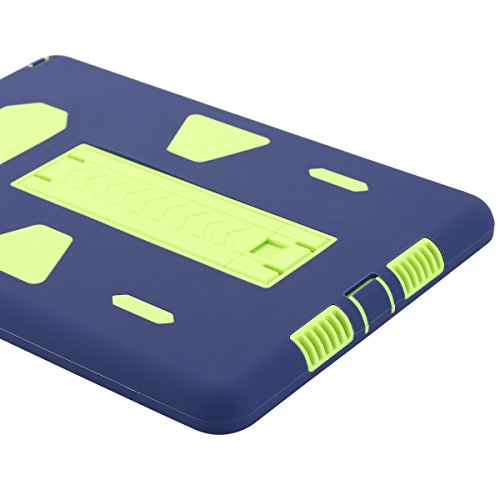 New iPad 2017 9.7 inch Hülle, Snewill Hybride Stoßfest Verteidiger Rüstung Hohe Auswirkung Ganzkörper-Schutz Eingebauter Kickstand Sache Hülle Gehäuse für Apple New iPad 2017 9.7 inch- Navy Blue - 9