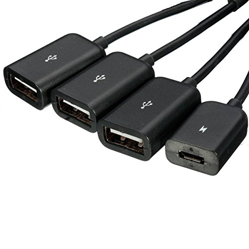 SAWAKE 4 Port Micro USB Power Aufladen OTG Hub Host Spiltter, Verteiler, Adapter Kable - 7