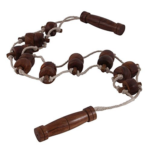 Regalo de Navidad/Navidad especial manualidades 'man Premium calidad cuerda masajeador/Manual Masajeador De Espalda con rolller para una buena salud