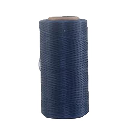 Hmocnv - Filo per imperlare, da 1 mm e 260 m di lunghezza, in nylon cerato, per bracciali fai da te e progetti artigianali di cucito in pelle, Navy Blue, Taglia libera