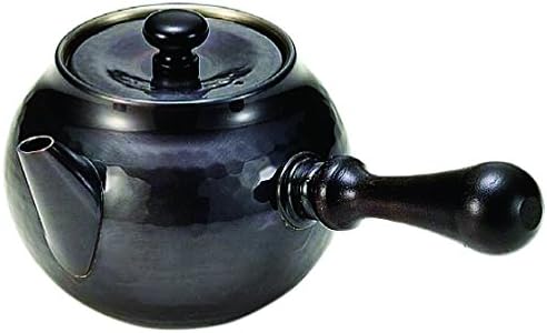 Shinko Temple Pure Copper Black Copper Finish Hammer Eye teapot (Yokote) BC-101 1934g (Japan Import)