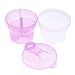 Per Portable Baby Milk Powder Formula Dispenser Container for Storage, Milk Powder Box Snack Container Feeding Box Case(Pink)