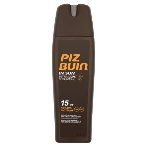 Piz Buin in Sun Ultra Light Sun Spray SPF 15 Medium 200ml