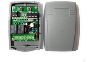 INSTALMATIC Receptor Universal para Puerta de Garaje Radio Receptor 433.92 MHz de 2 Canales 3A - Alimentación 12-24V AC-DC