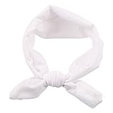Sanwood Baby Girl Headband Toddler Headdress Child Hairband Elastic (White)