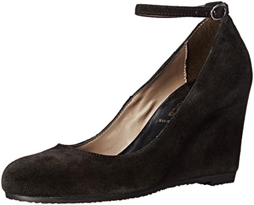 Nara Shoes Women's Sabrina Wedge Pump,Silky Velour Nero,38 EU/8 M US