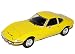 Produktbild Opel GT 1900 Coupe Gelb 1968-1973 Mit Sockel und Vitrine 1/24 Modellcarsonline Modell Auto mit individiuellem Wunschkennzeichen