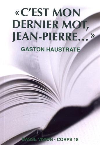 couverture de : C'est mon dernier mot, Jean-Pierre