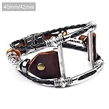 Das Armband wird von Hand gefertigt und das Aussehen ist glatt und sehr strukturiert.