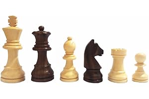 Wilson jeux pièces magnétiques en Bois Fait Main, ECBM10S, Echiquier Pliant 25 cm Roi 44 mm