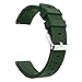 Produktbild Altsommer Hellen Farben mit Armband für Huami Amazfit Bip Watch Armband Silikon Bracelet Armband Ersatz Uhrarmband Edelstahl Faltschließe Armband Sportlich für Damen Herren (Armee grün)