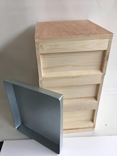 DNM Beute Dr.Liebig 10 Waben, Bienenbeute,Bienenkasten MIT 30 Rähmchen,gedrahtet,geöst,Imkereibedarf - 7