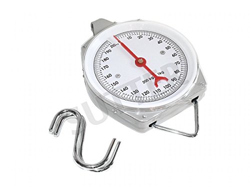 Neue Zeigerschnellwaage bis zu 200kg / 1kg Schritte / Inkl. 2x S-Haken