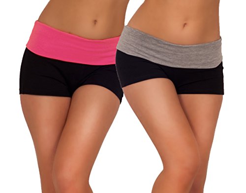 Sexy Mini Knockout Yoga Exercise Gym Workout Cotton Fitted Spandex Shorts