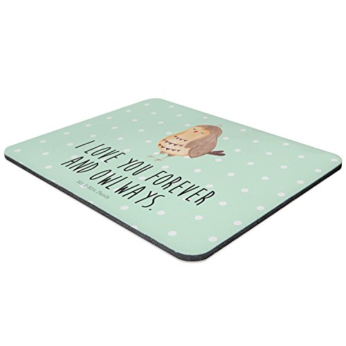 Mr. & Mrs. Panda Mauspad Druck Eule Zufrieden – 100% handmade in Norddeutschland – Eule, Eulen, Owl, Liebe, Partner, Freundin, Liebesbeweis, Hochzeitstag, I love you, love, allways, Wortspiel, Mouse Pad, Mousepad, Computer, PC, Männer, Mauspad, Maus, Geschenk, Druck, Schenken, Motiv, Arbeitszimmer, Arbeit, Büro Eule, Eulen, Owl, Liebe, Partner, Freundin, Liebesbeweis, Hochzeitstag, I love you, love, allways, Wortspiel, - 2