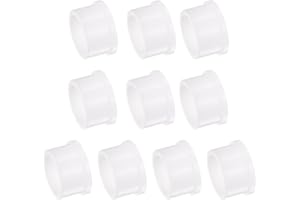 Kozelo 10pcs Nylon Flanged Sleeve Bearings [12.75mm Bore x 16.35mm OD x 10mm Length] Nylon Plastic Bushings for Shaft, White