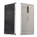 Produktbild Nokia 8 Hülle,Nokia 8 Metall Cover,WIWJ Handyhülle Metall Case Cover 2 in 1 Aluminium Rahmen Zurück Rückseite Bumper Case Hülle Case Schutzhülle für Nokia 8-Silbergrau