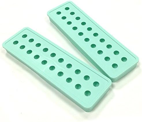 (Set of 2) Mini Silicone 20 Cavities Ice Ball Mold Ice Cube Tray DIY Molds for Kids with Candy Pudding Jelly Milk Juice or Cocktails & Whiskey Particles (1)