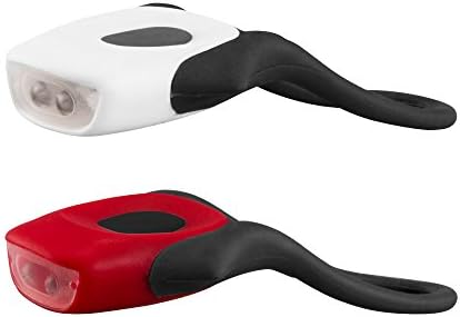 7dayshop Bike Cycle Light - Front and Rear Twin LED Light Set - Silicone 3 Mode with Batteries