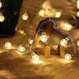 REFULGIX Crystal Bubble Ball String Led Lights /String Fairy Lights,Transform Your Diwali&Christmas,Room Decoration With Enchanting Multi Lighting (3 Meters 14 Led Warm White)