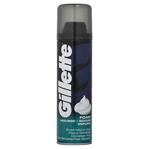 Gillette Basis Rasierschaum für empfindliche Haut, 200 ml