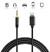 Produktbild Auto AUX Kabel für iPhone 3,5 mm Aux-Adapter Stereo-Klinkenkabel Kompatibel mit iPhone 7/8/X/XR/XS MAX Adapter zu Auto/Stereoanlage/Kopfhörer/Autoradio/Lautsprecher/Unterstützung von iOS 12(Schwarz)