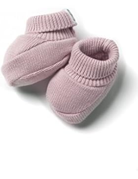 Erstlingsschuhe / Babyschuhe / Babyschühchen / Strickschuhe aus 100 % Baumwolle für Neugeborene, Rosa - Tricot...