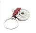 Produktbild Beito Creative Auto Parts Modelle Spinning Racing Bremsscheibe Schlüsselanhänger Ring-Red