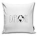 Produktbild Explore The Globe X BW Throw Pillow Cover Square New Living Series Decorative Throw Pillow Case Double Side Design 18" X 18" Family Indoor Sofa Car