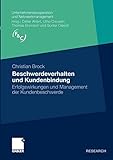 Image de Beschwerdeverhalten und Kundenbindung: Erfolgswirkungen und Management der Kundenbeschwerde (Unterne