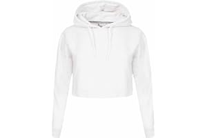 INDIGO SOUL New Kids Girls Crop Top Hoodie Plain Pullover Sweatshirts Hooded Jumpers